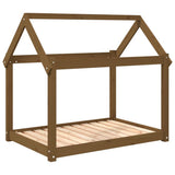 Dog Bed Honey Brown 101x70x90 cm Solid Wood Pine 822215