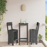 Bar Stools 2 pcs Grey 40x48.5x115.5 cm Solid Wood Pine 825361