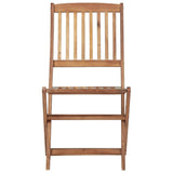 Garden Chair Set of 6 Natural wood Solid acacia wood Large 3065522