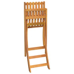 ZNTS 5 Piece Outdoor Bar Set Solid Wood Acacia 3104962