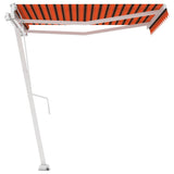 Freestanding Manual Retractable Awning 350x250 cm Orange/Brown 3069520