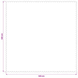 Table Cloth 5 pcs Rectangular Dark Grey 140 x 140 cm 42040443