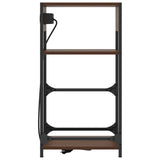 Bedside Cabinet Brown Oak 40 x 27 x 76 cm Engineered Wood 859574