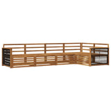 Outdoor Sofa Set 5 pcs Natural Solid Acacia Wood 3383352