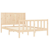 Bed Frame without Mattress 140x200 cm Solid Wood Pine 3192621