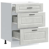 Kitchen Base Cabinet Porto Concrete Grey Engineered Wood 854263