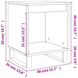 Bedside Cabinets 2 pcs Black 40x35x50 cm Engineered Wood 830735