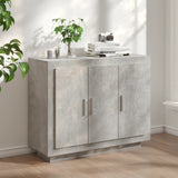 Sideboard Concrete Grey 92x35x75 cm Engineered Wood 811839