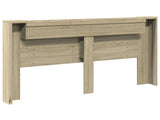 Headboard Cabinet with LED Sonoma 180 x 16.5 x 103.5 cm 8006545
