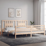 Bed Frame without Mattress 200x200 cm Solid Wood 3194591