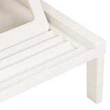 315826 Sun Lounger Plastic White