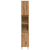 Bathroom Cabinet Artisan Oak 30x30x190 cm Engineered Wood 857200