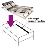 Slatted Bed Base without Mattress with 42 Slats 7 Zones 100x200 cm 246476