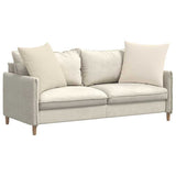 Sofa Pillows 2 pcs Beige 80 x 80 cm Fabric 42014074