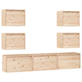 TV Cabinets 7 pcs Solid Wood Pine 3100224