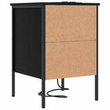 Bedside Cabinet 2 pcs Black Oak 42 x 41 x 61 cm Engineered Wood 859481