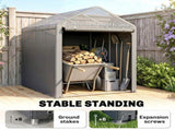 179 x 120cm Temporary Garden Shed, with Accessories - Light Grey T3398P549960