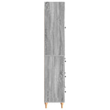 Cabinet Set 2 pcs Grey Sonoma 66 x 34.5 x 90 cm Engineered Wood 3416463