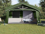 Family Tent Green and White 620 x 322 x 240 cm Polyester 4100697