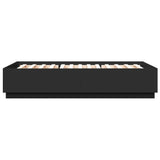 Bed Frame with LED without Mattress Black 160x200 cm 3209598