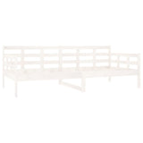 Day Bed without Mattress White Solid Wood Pine 90x200 cm 820358