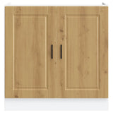 Sink Base Cabinet "Porto" Artisan Oak 80x46x81.5 cm Engineered Wood 853936