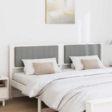Upholstered Headboard White 180 cm Solid Pine Wood 879053