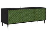 TV Cabinet GELEEN 102 x 33 x 51 cm Black Oak Engineered Wood 8007091