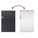 Venetian Blinds Height Adjustable Black 220 x 145 cm Aluminium 42006181