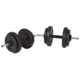 Weight Bench with Weight Rack, Barbell and Dumbbell Set 120 kg 275378