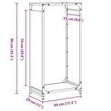 Firewood Rack Olive Green 44x28x90 cm Cold-rolled steel 864210