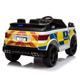 ZNTS Dual Drive 12V 7Ah Police Car with 2.4G Remote Control White 47331340