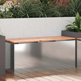 Garden Bench Silver 100 x 40 x 43 cm Galvanised steel 874910