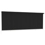 Outdoor Roller Blind 400x140 cm Black HDPE 312951