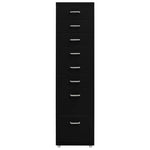 ZNTS Mobile File Cabinet Black 28x41x109 cm Metal 335922