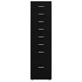 ZNTS Mobile File Cabinet Black 28x41x109 cm Metal 335922