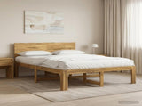 Double Bed Frame with Headboard ROSTOCK White 160 x 200 cm 3405454
