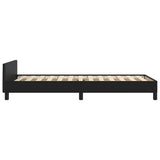Bed Frame without Mattress Black 90x190cm Single Faux Leather 349896