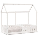 Kids' House Bed Frame without Mattress White 80x160 cm 850696