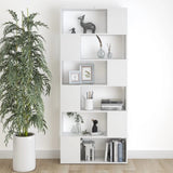 Book Cabinet Room Divider White 80x24x186 cm Engineered Wood 809152