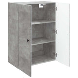 Wall-Mounted Cabinet Concrete Grey 66 x 34.5 x 90 cm 899078