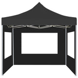 Professional Folding Party Tent with Walls Aluminium 2x2 m Anthracite 48932