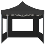 ZNTS Professional Folding Party Tent with Walls Aluminium 2x2 m Anthracite 48932