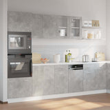 7 Piece Kitchen Cabinet Set Lyon Concrete Grey Engineered Wood 3324856