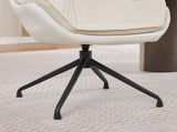 Home office chair, artificial leather armchair, low-seat vanity chair Ideal for living room and W5807P482546