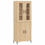 Highboard Sonoma Oak 69.5x34x180 cm Engineered Wood 3198212