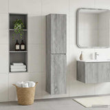 Wall-mounted Bathroom Cabinet Grey Sonoma 33 x 34.5 x 160 cm 890518