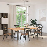 Dining Table Legs Anthracite 2 pcs 90x cm Steel 4013318