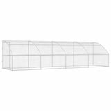 Dog Kennel 4 pcs Silver 8 x 2 x 2 m Galvanised steel 3368338