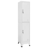 ZNTS Locker Cabinet with 2 Compartments 38x45x180 cm 244473